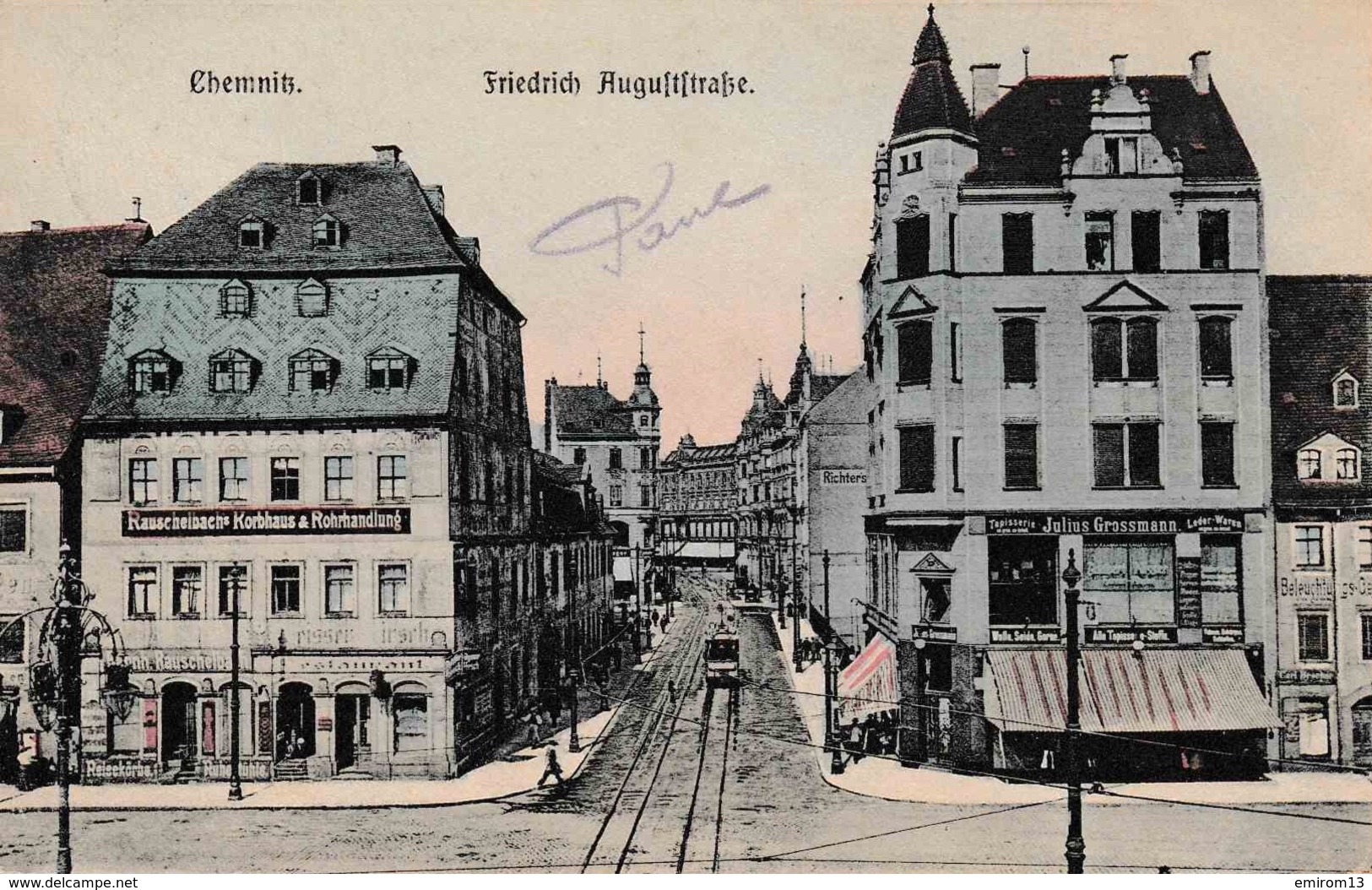 Chemnitz Friedrich August Strasse Tram - Chemnitz