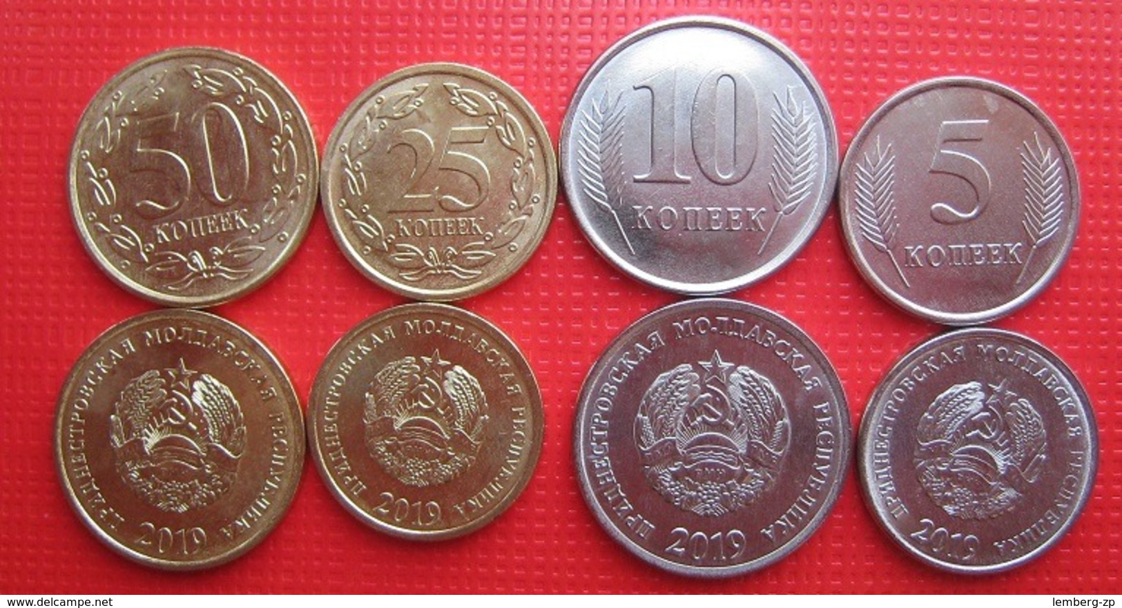 Transnistria - Set 4 Coins 5 10 25 50 Kopecks 2019 UNC Magnetic Lemberg-Zp - Moldavië