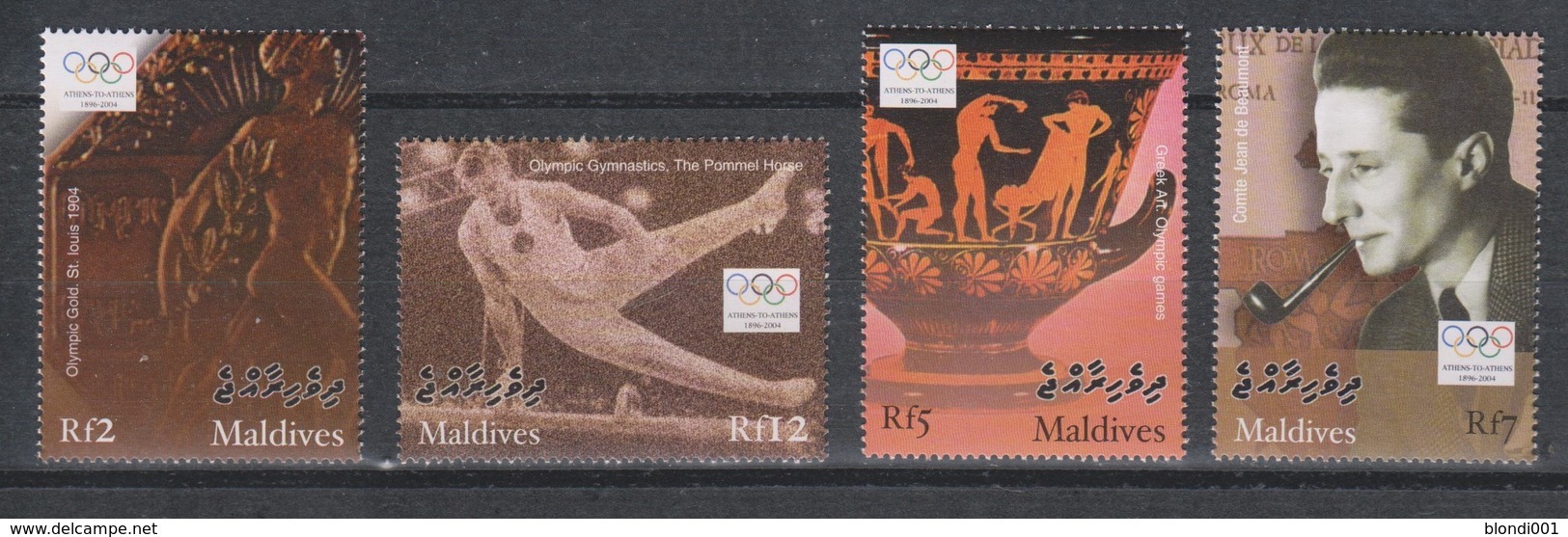 Olympics 2004 - Gymnastics - MALDIVES - Set MNH - Summer 2004: Athens