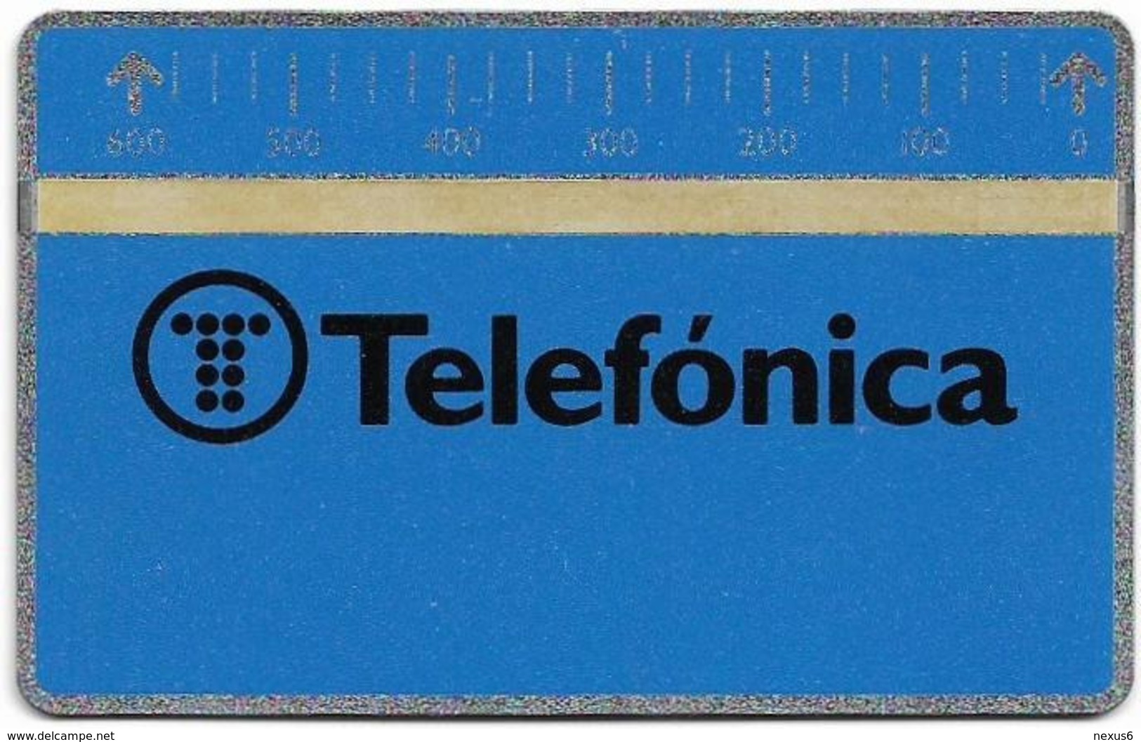 Spain - Telefónica (L&G Optical), Series 6a - Canarias, 711B - 600PTA - B-011 - 11.1987, Mint - Emissions Basiques