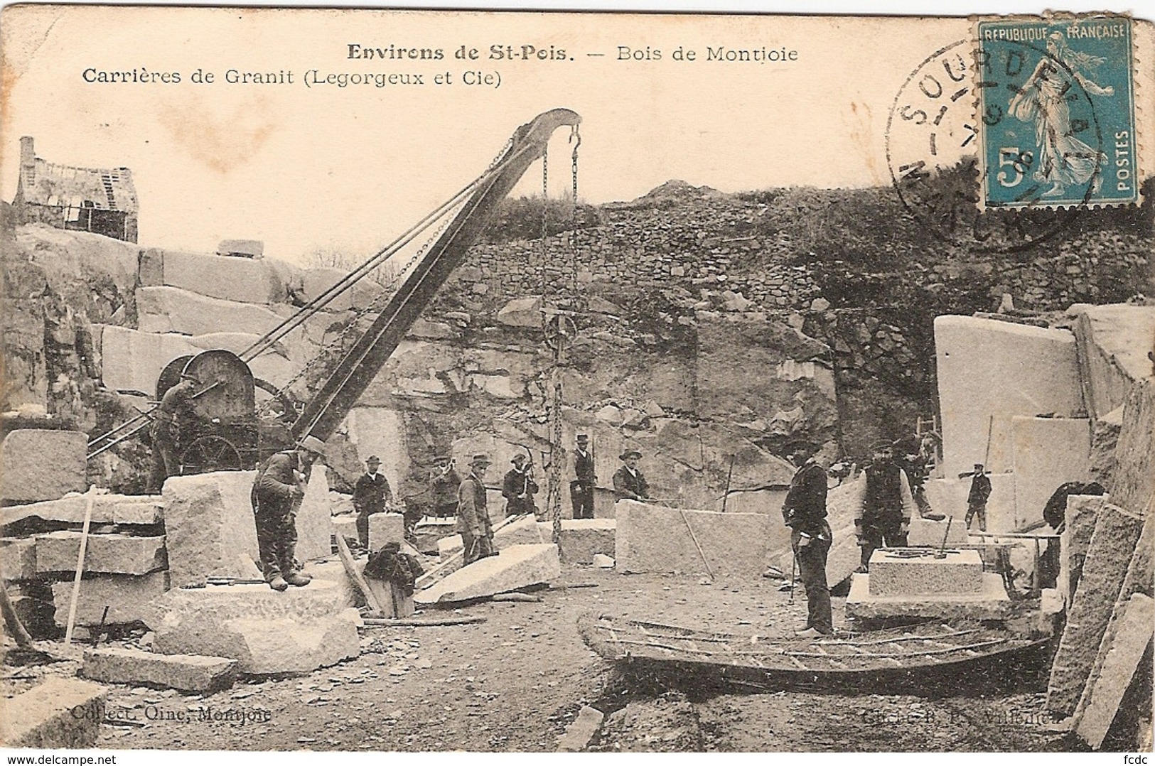 50 ENVIRONS DE SAINT-POIS BOIS DE MONJOIE CARRIERE DE GRANIT LEGORGEUX - Autres & Non Classés