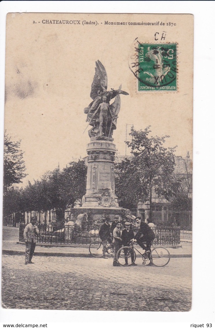 2 - CHATEAUROUX - Monument Commémoratif De 1870 - Chateauroux