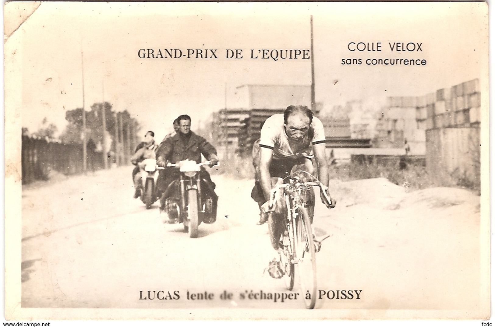 PHOTO GRAND PRIX DE L'équipe,10x15,épaisseur Carte Postale - Cycling