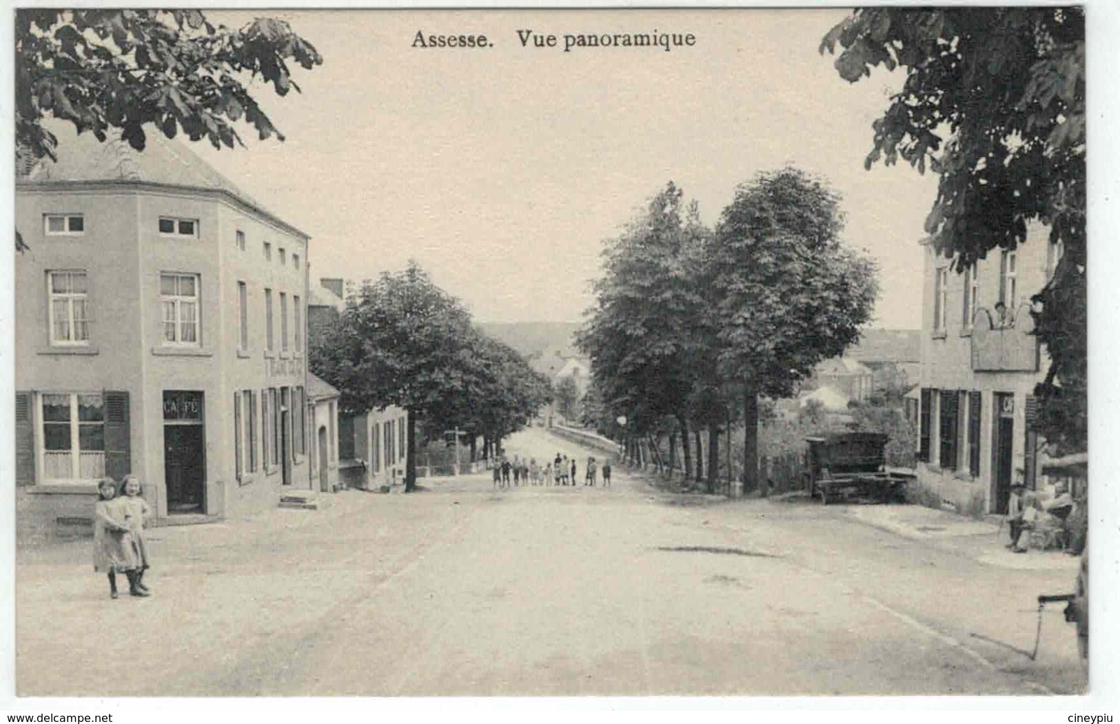 Assesse - Vue Panoramique - Animée - Belle Carte - Assesse