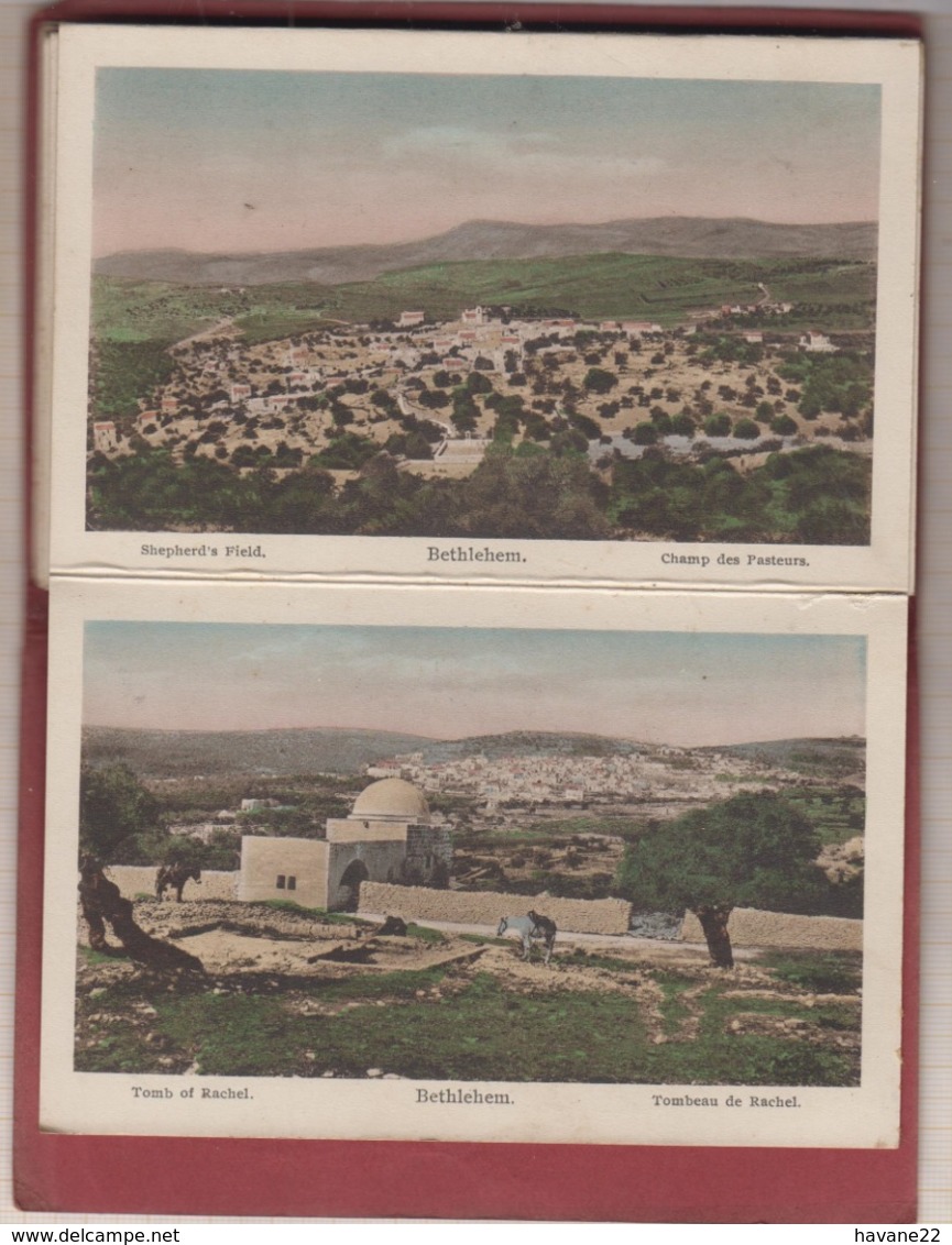 9AL1994 carnet 12 cartes SOUVENIR DE BETHLEHEM PALESTINE