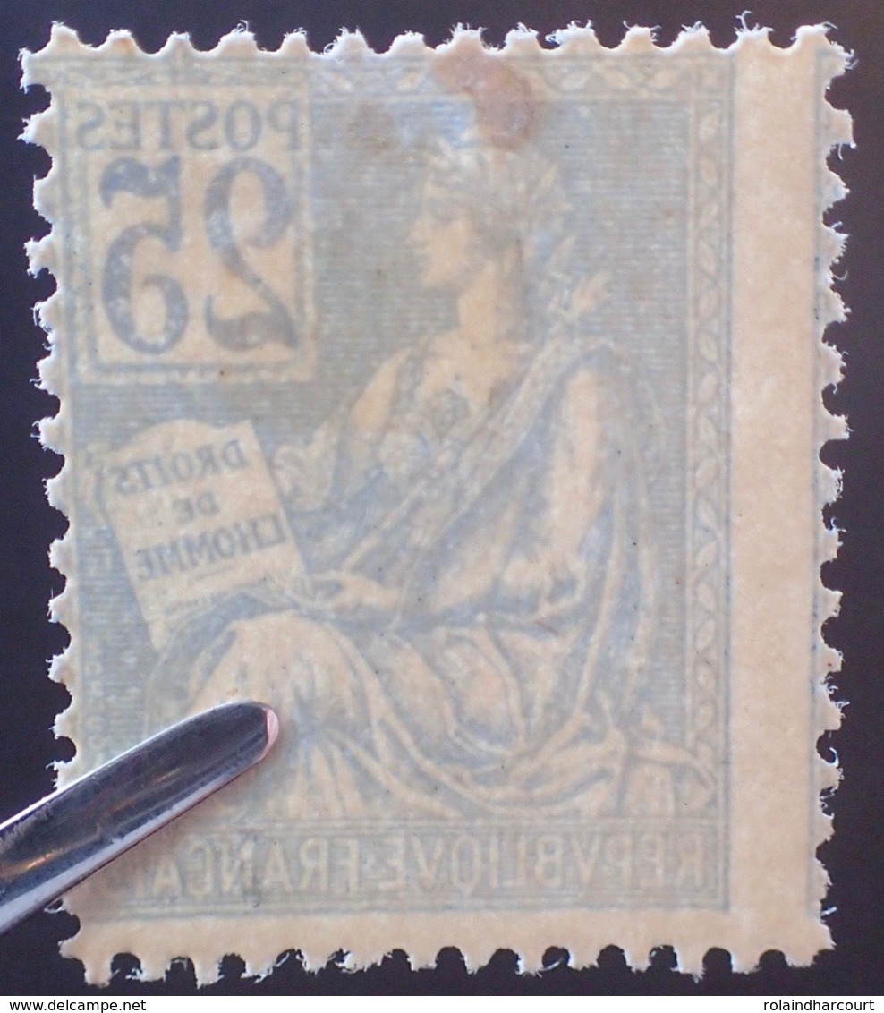 DF50478/650 - 1900 - TYPE MOUCHON N°114 NEUF* - VARIETE ➤➤➤ Piquage à Cheval - Cote : 400,00 € - Unused Stamps