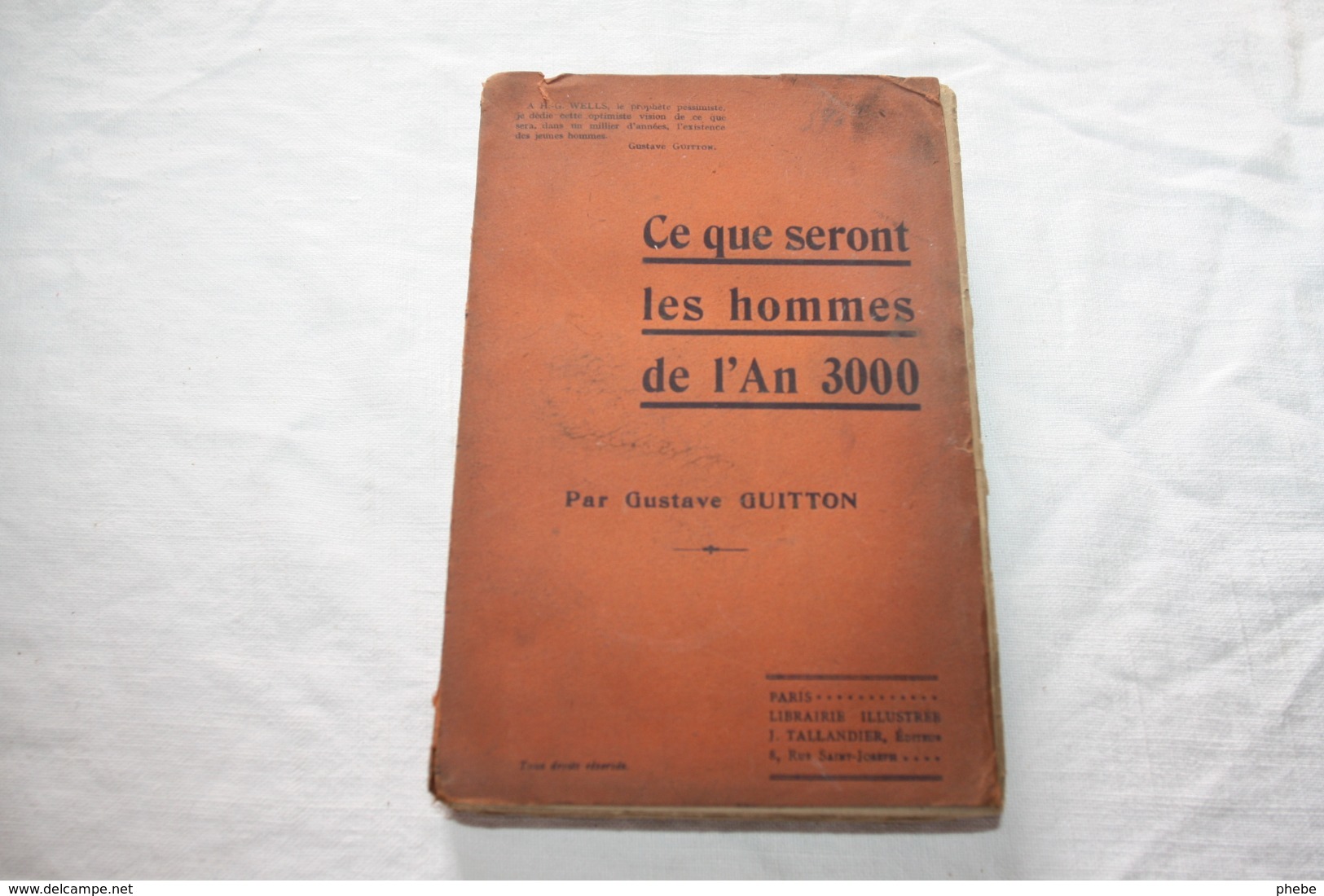 GUITTON / Ce Que Seront Les Hommes De L'an 3000 - Avant 1950