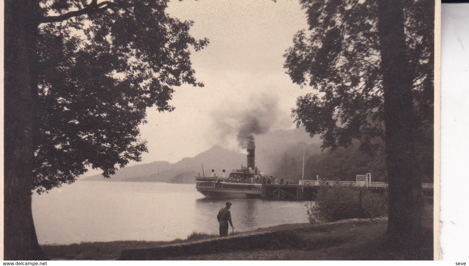 LOCH LOMOND 1943 Photo Amateur Format Environ 5,5 Cm X 4 Cm Cité Dans Tintin En Ecosse - Places