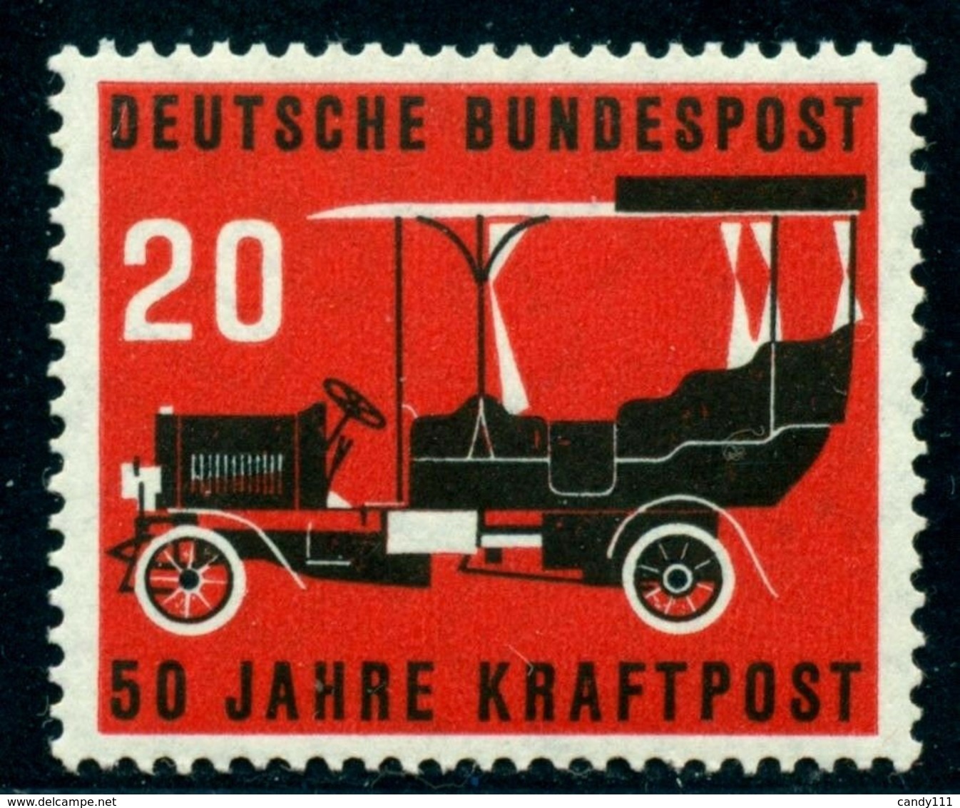 Germany 1955 Omnibus,Bus And Coach,Tranportation,Vehicle,Automobile,Mi.211,MNH - Busses