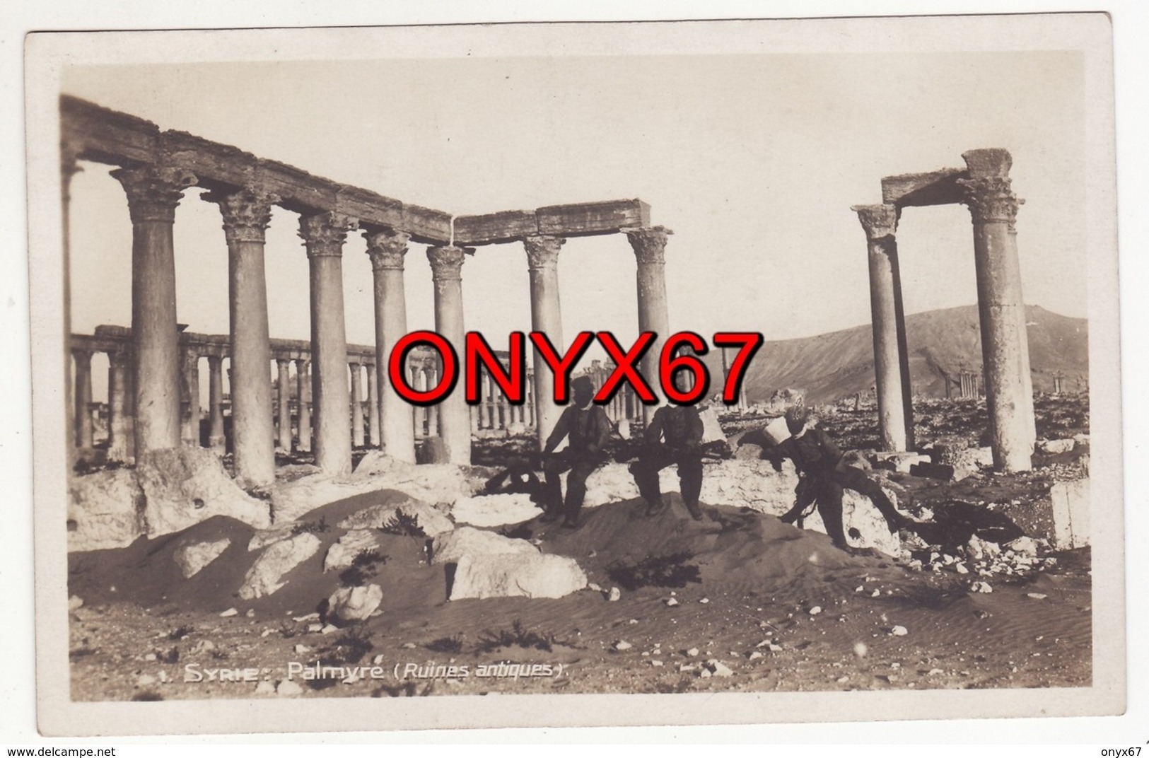 Carte Postale Photo PALMYRE-TADMOR Syrie Ruines Antiques Edition Stamboul - Siria