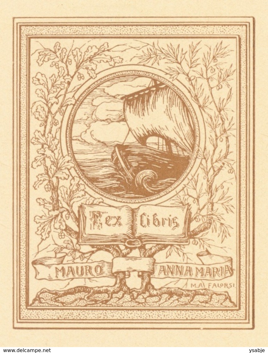 Ex Libris Anna Maria Mauro - M.A. Falorsi - Ex Libris