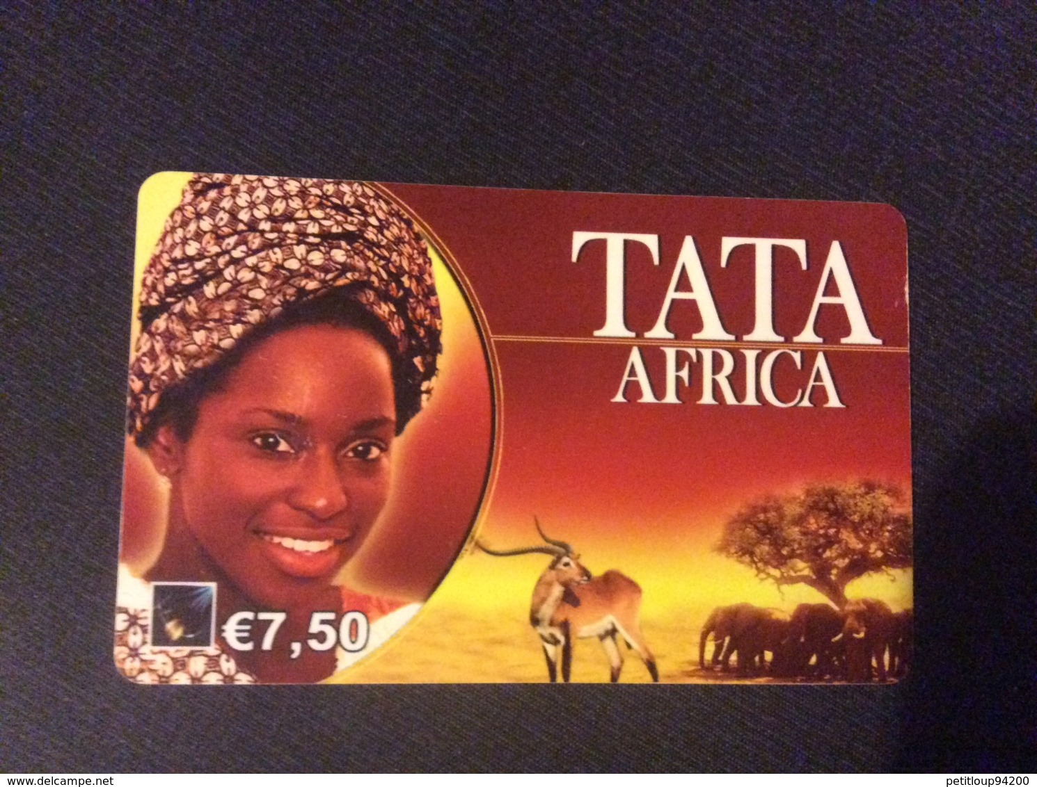 CARTE PRÉPAYÉE ETHNIQUE AFRIQUE  *7,50€  TATA Africa  2047 - Other & Unclassified