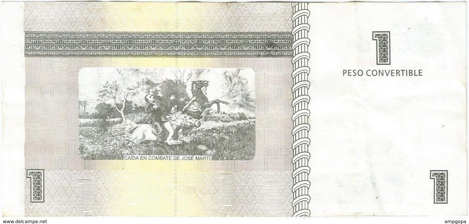 Cuba 1 Peso 2007 Pk-fx 46 2 Ref 3034-2 - Cuba