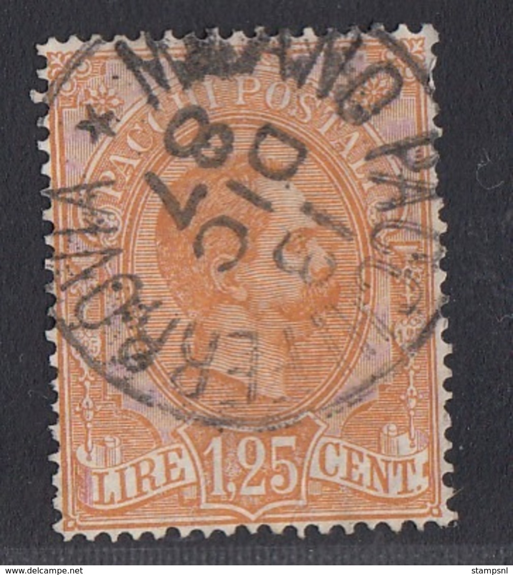 Italy - 1884-86 - 1.25L Colis Postaux Pacchi Postali - Used - Colis-postaux