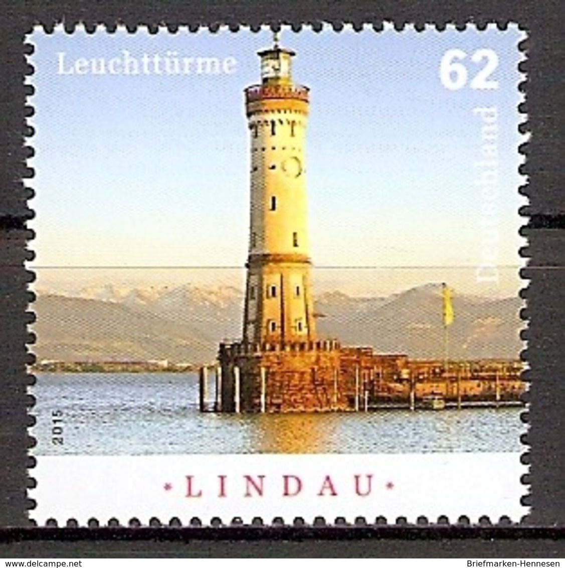 BRD Mi.Nr. 3157 ** Leuchtturm Lindau 2015 (2015122) - Ungebraucht