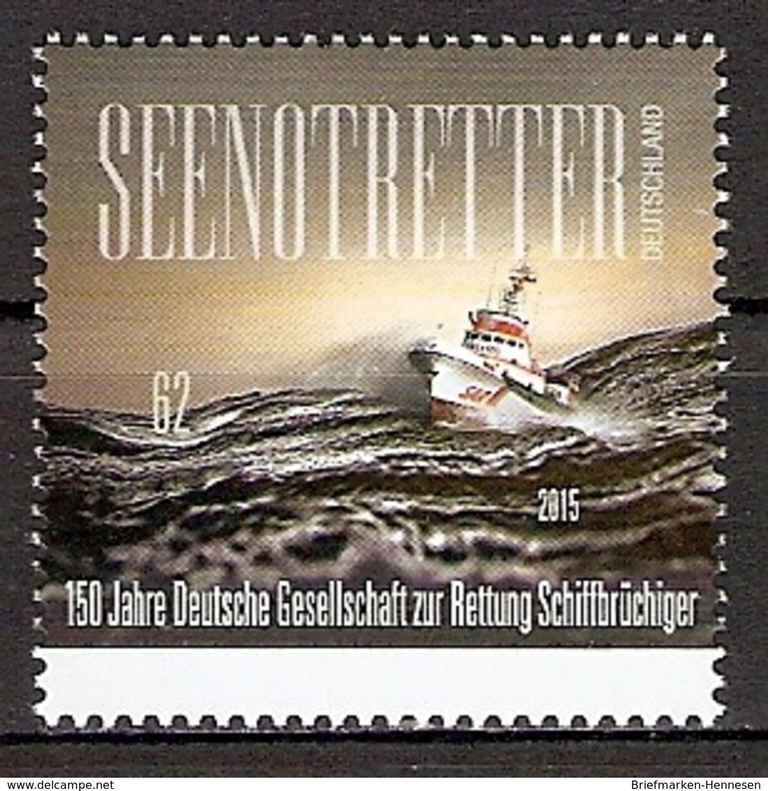 BRD Mi.Nr. 3153 ** Seenotrettungskreuzer „Wilhelm Kaisen“ 2015 (201596) - Ungebraucht