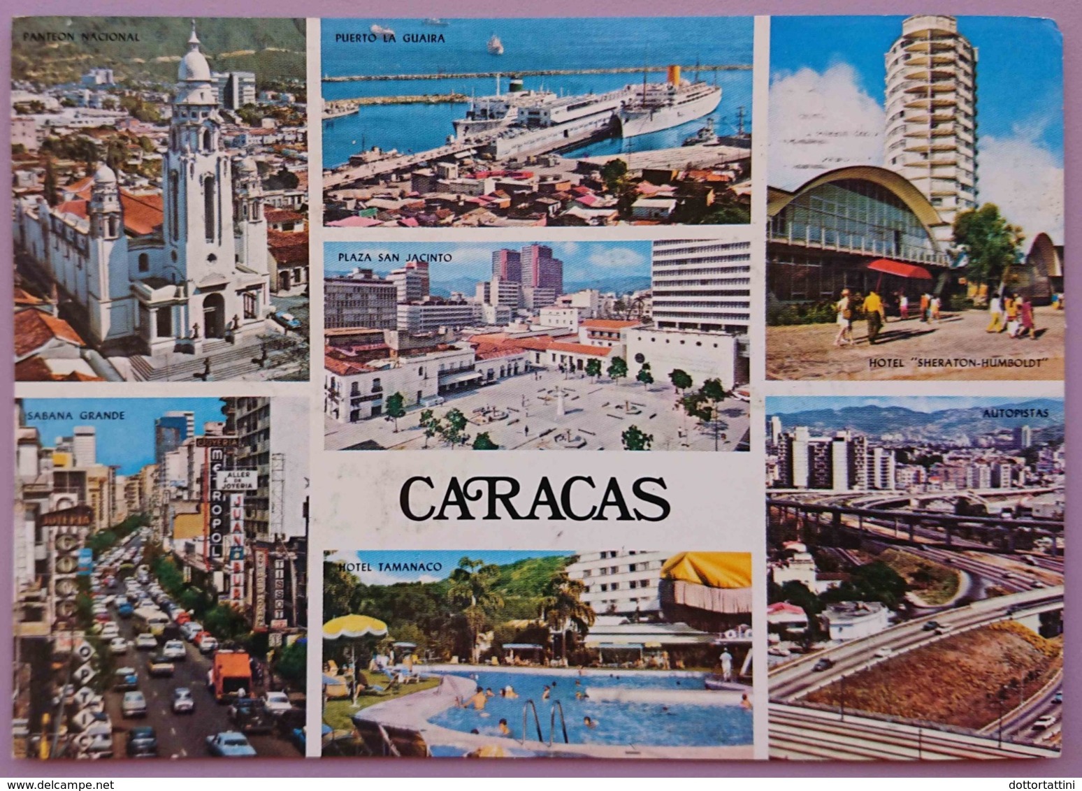 CARACAS - Multiview - Panteon Nacional, Puerto La Guaira, Hotel Sheraton, Autopista, Hotel Tamanaco - VENEZUELA Vg - Venezuela