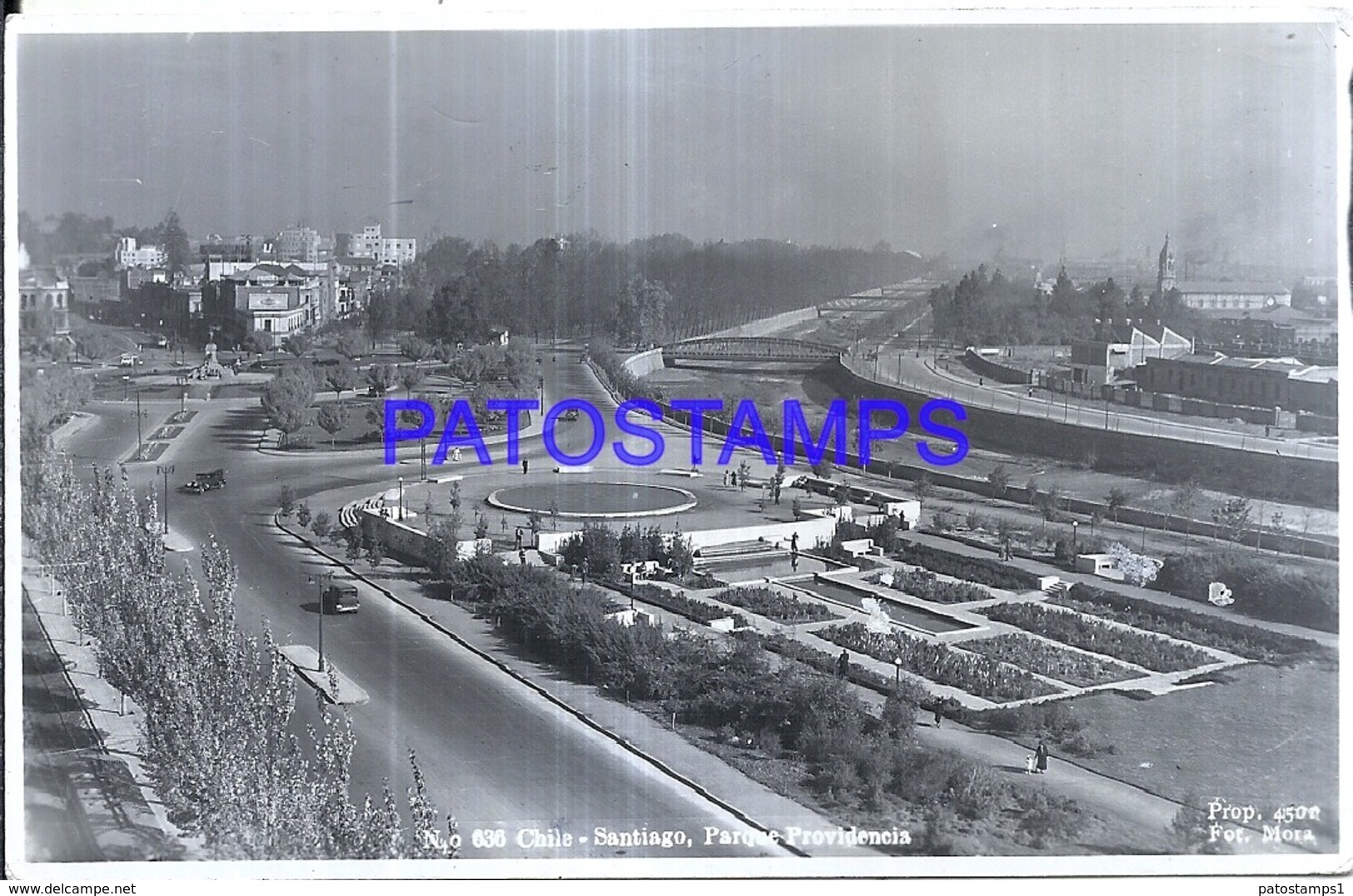 120337 CHILE SANTIAGO PARQUE PROVIDENCIA POSTAL POSTCARD - Chile