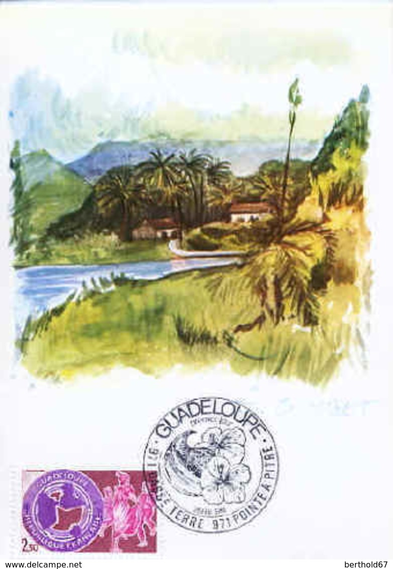 France Cmax Yv:2302 Mi:2427 Guadeloupe Basse-Terre 25-2-84 - 1980-1989