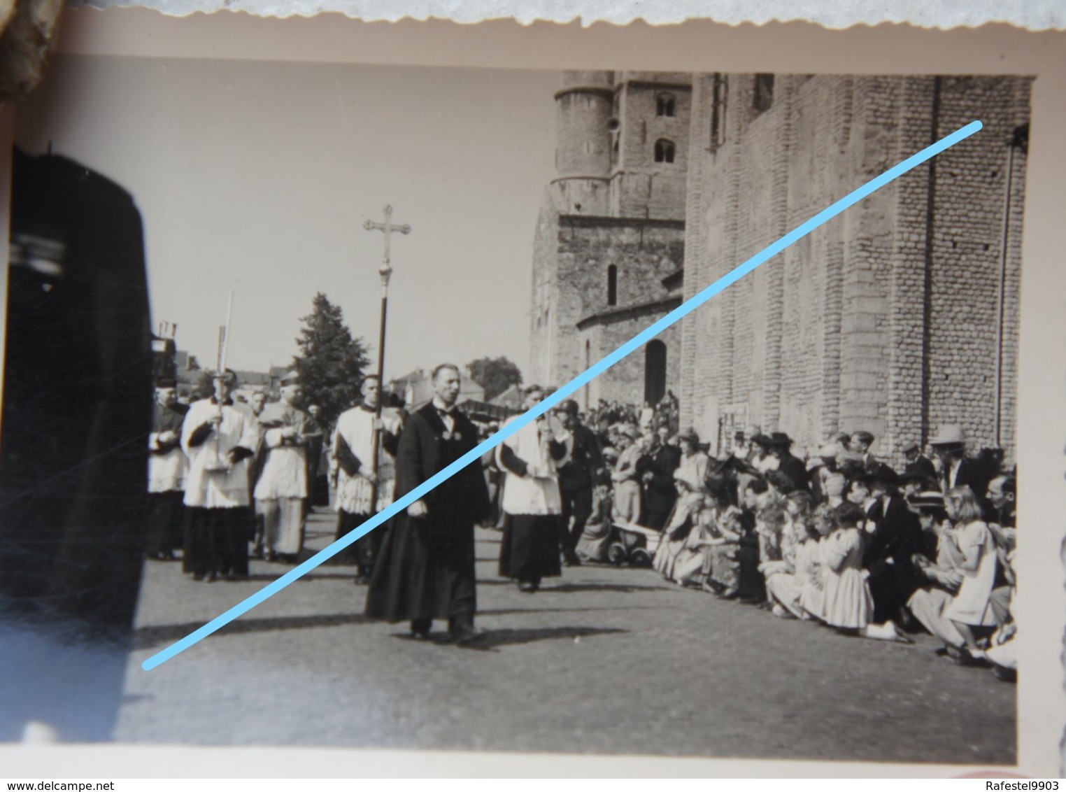 Photo NIVELLES Procession Collégiale Circa 1940-50 - Places