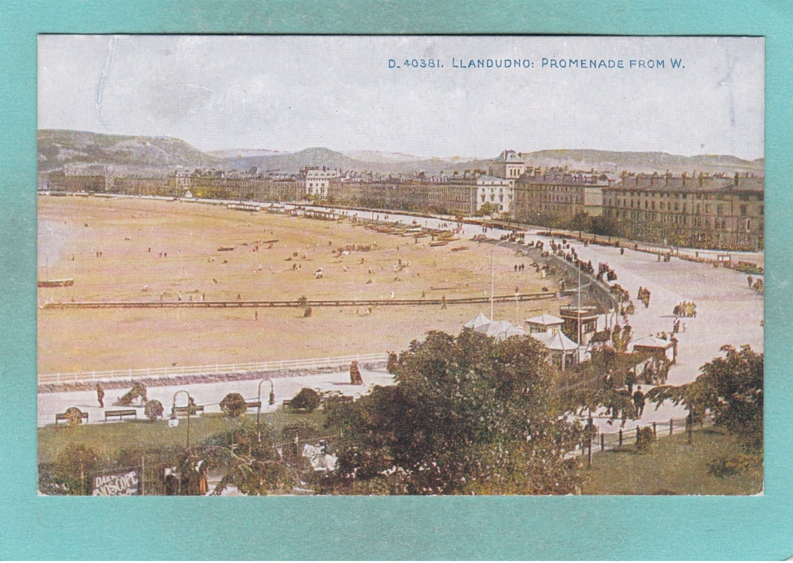 Small Old Post Card Of Promenade,Llandudno, Conwy,Wales,S78. - Other & Unclassified