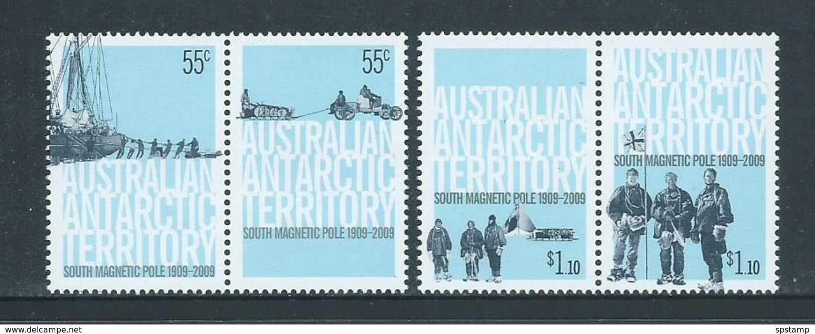 Australian Antarctic Territory 2009 South Magnetic Pole Set 4 In Joined Pairs MNH - Unused Stamps