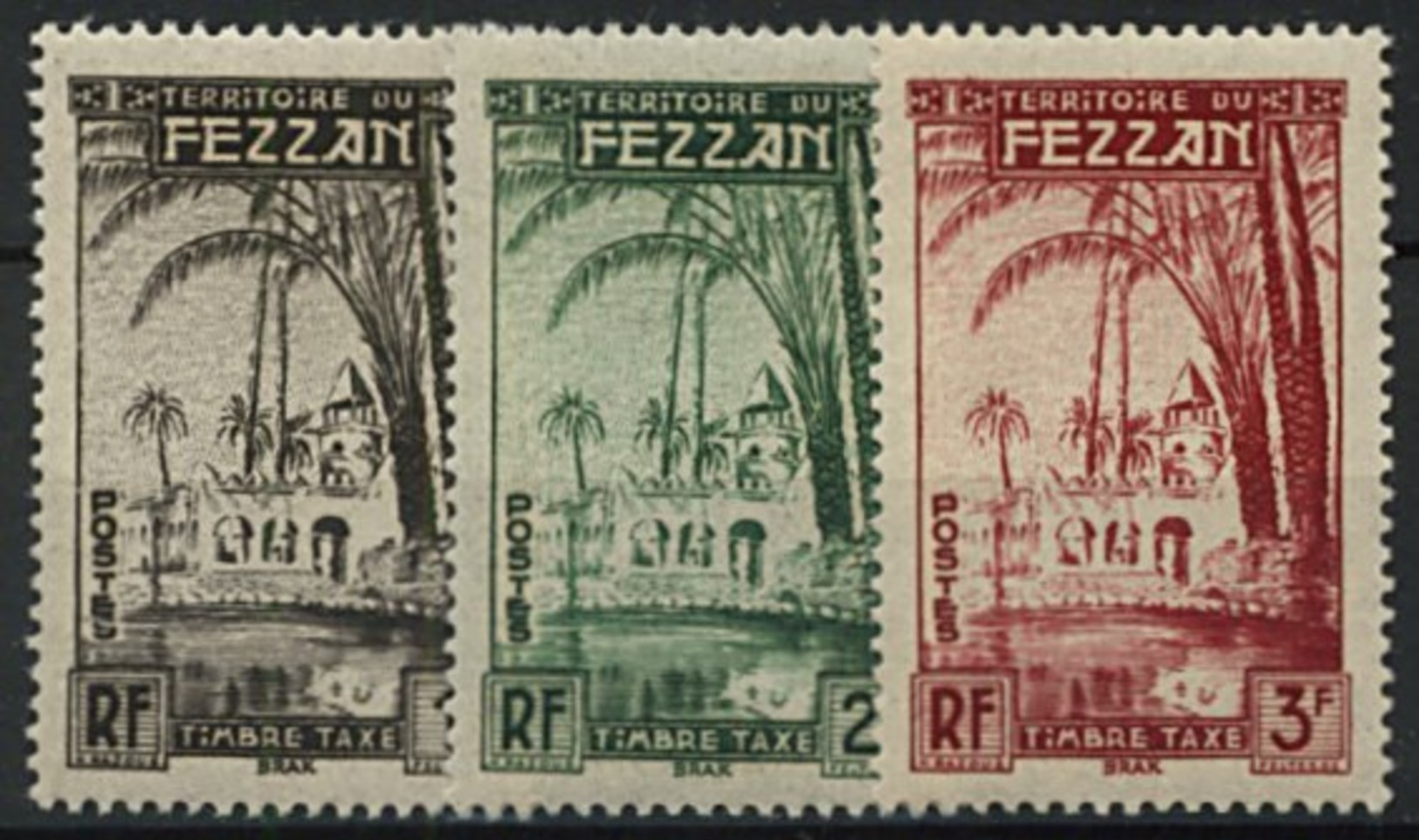 Fezzan, Taxe N° 6 à N° 11** Y Et T - Unused Stamps