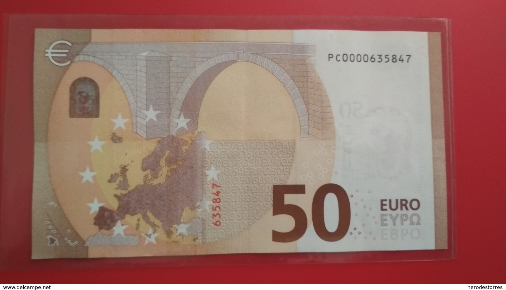 50 EURO HOLANDA(PC0000635847) P009A1 DRAGHI, First Position, Low Nummer - 50 Euro