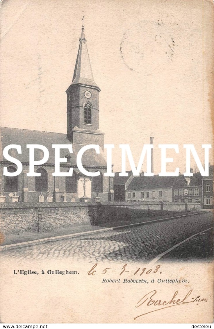 L'Eglise à Gullegem 1903 - Wevelgem