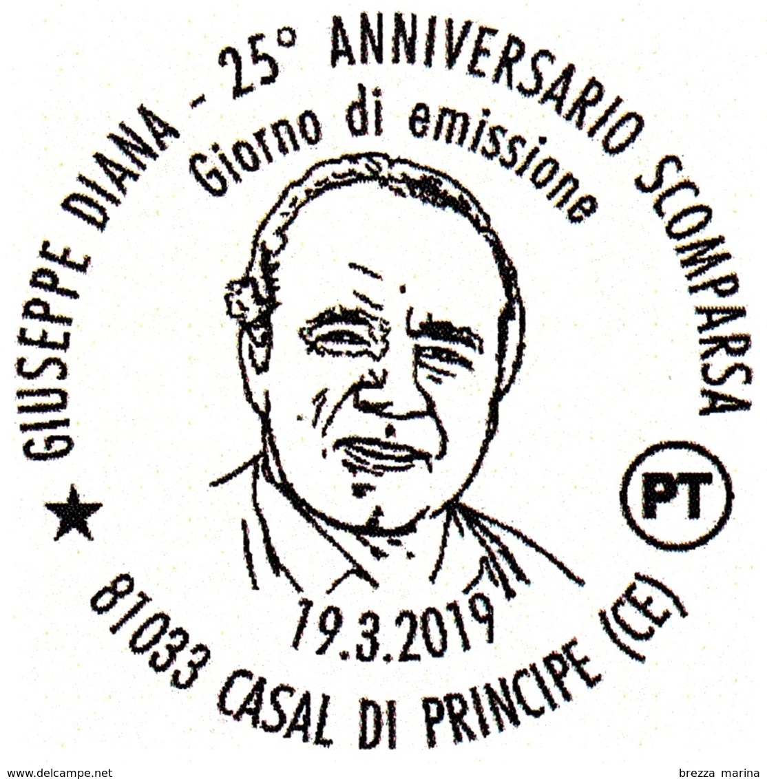 ITALIA - Usato - 2019 - 25º Anniversario Della Morte Di Don Giuseppe Diana - Ritratto - Scouts - B - 2011-20: Usati