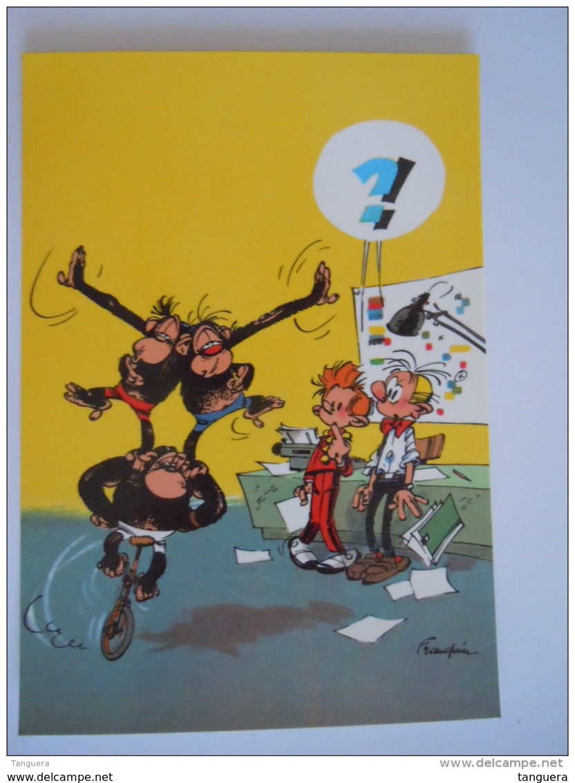 1986 Trésors Du Journal De Spirou Carte Postale 75 Illustration  Couverture Pour Le 99é Album Du Journal André Franquin - Comics