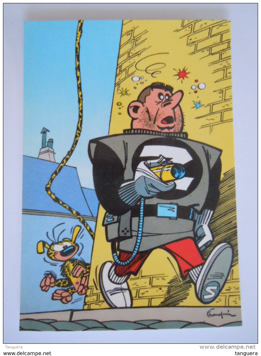 1986 Trésors Du Journal De Spirou Carte Postale 58 Illustration  Couverture Pour Le 76é Album Du Journal André Franquin - Comics