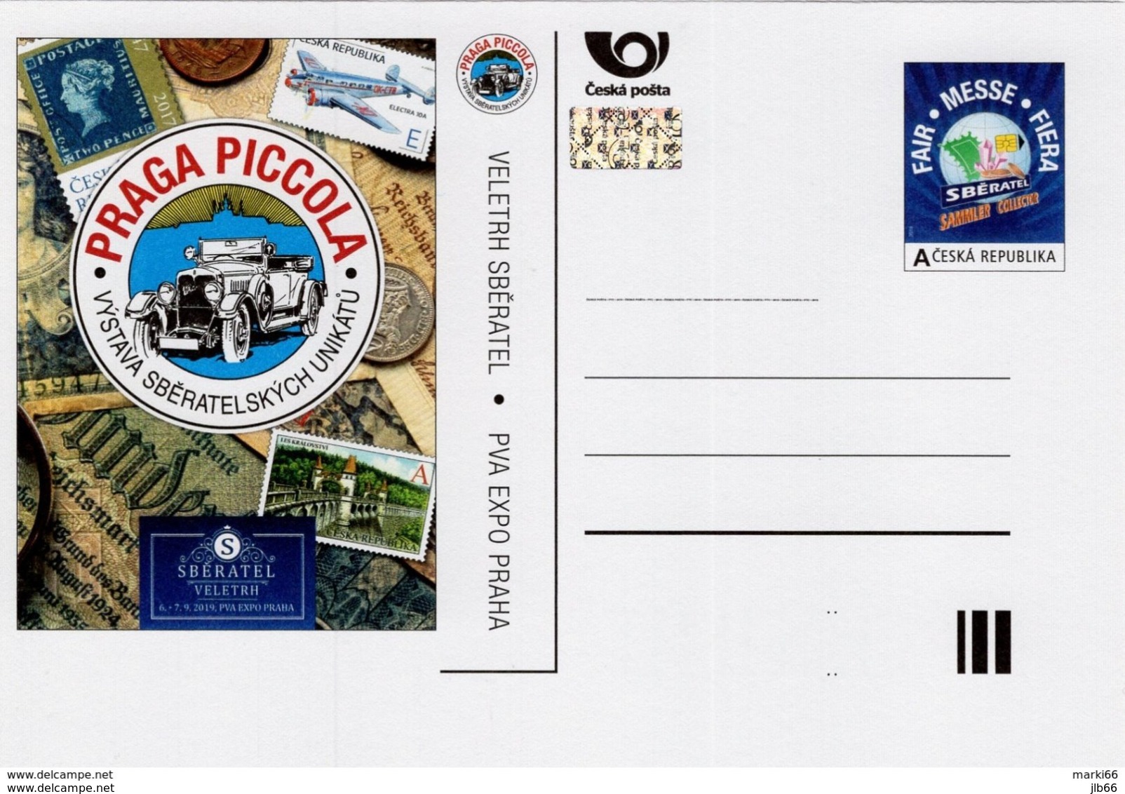 2019 : Praga Piccola Foire Des Collectionneurs Sberatel - Cartes Postales