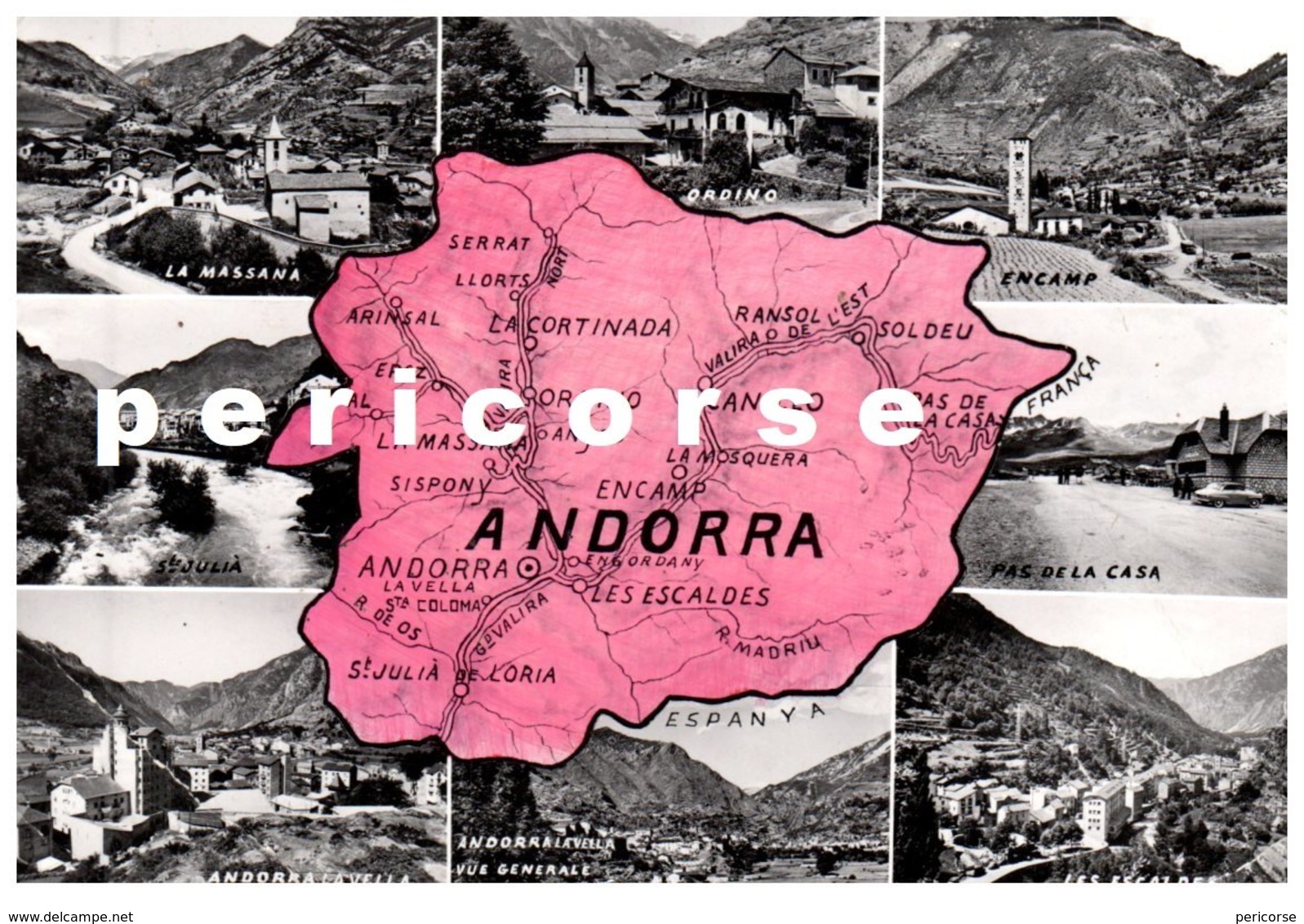 Andorre  (carte Multivues ) Csm - Andorra