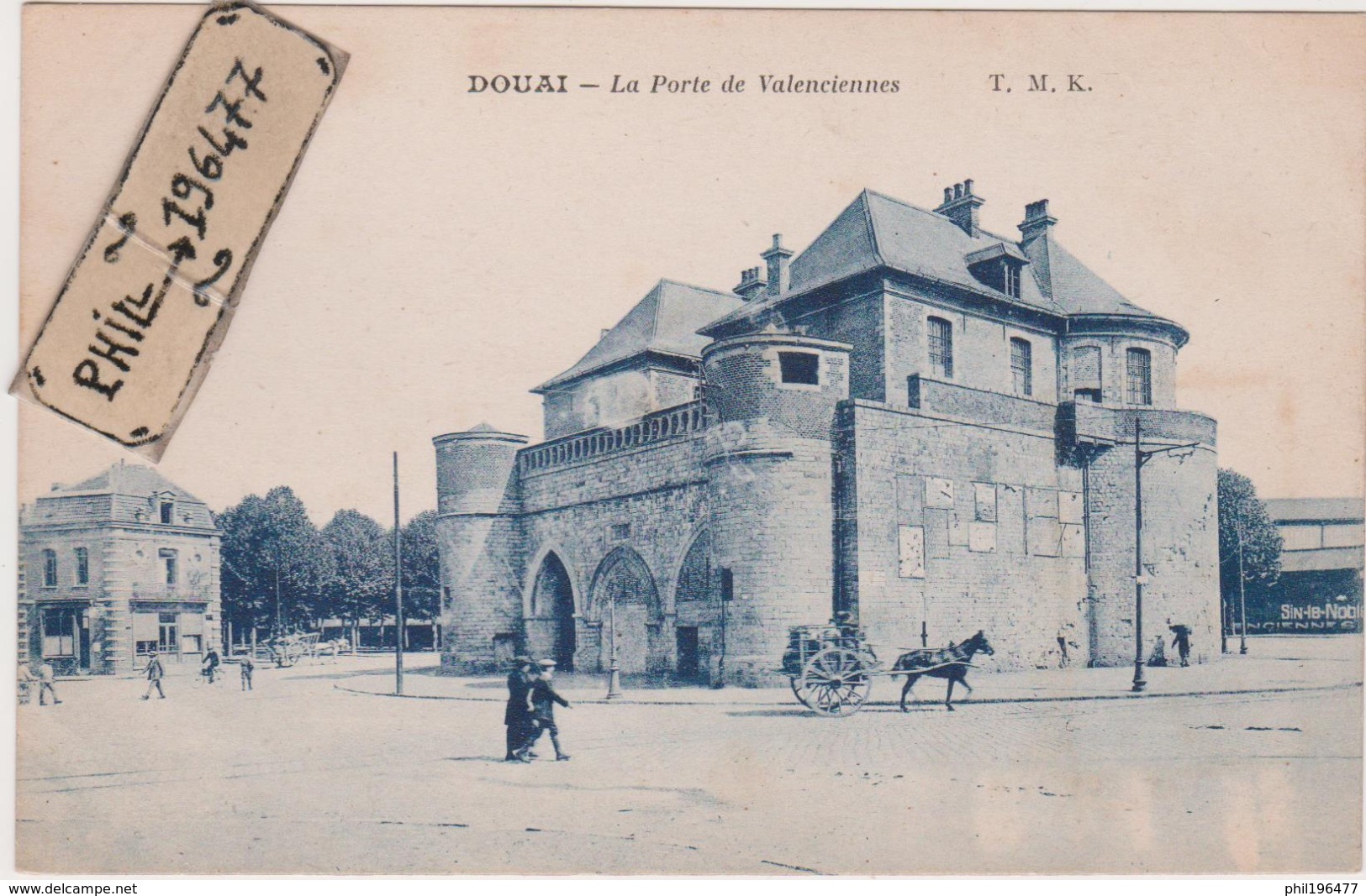 59 Douai - Cpa / La Porte De Valenciennes. Circulé. - Douai