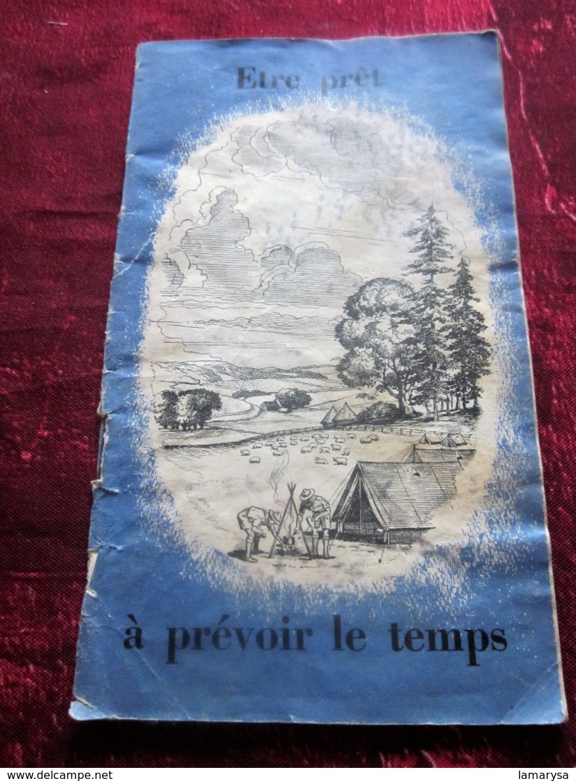 JAMBOREE SCOUT INTERNATIONAL PARIS AOÛT 1947 PLAQUETTE CONÇUE SPÉCIALEMENT PR LE SCOUTISME ETRE PRÊT A PRÉVOIR LE TEMPS - Scouting