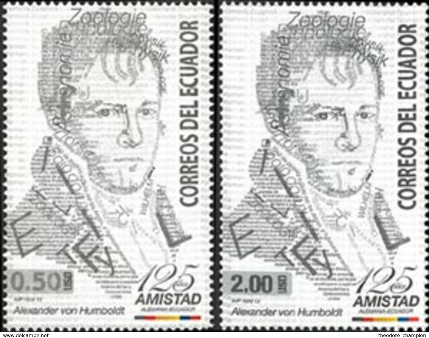 EQUATEUR A.von Humboldt/Amitié Av.Allemagne 2v Neuf ** MNH - Equateur