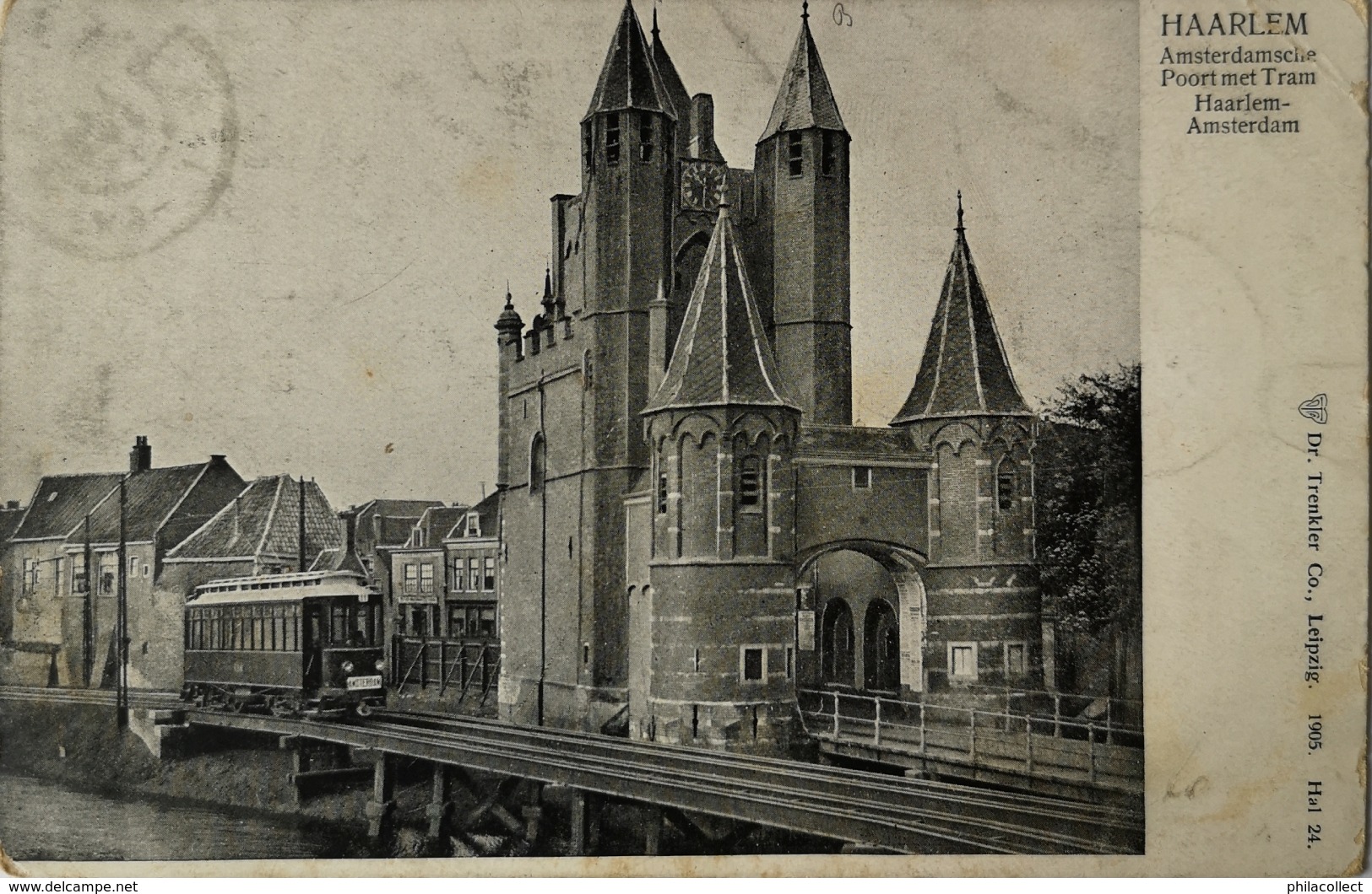 Haarlem // 1905 // Amsterdamsche Poort Met Tram No. 3 - Haarlem