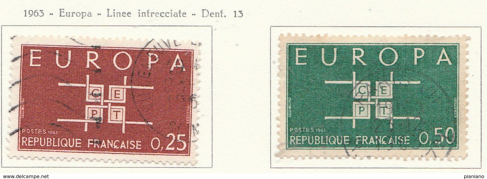 PIA - FRA - 1963 : Europa CEPT - (Yv 1396-97) - 1963
