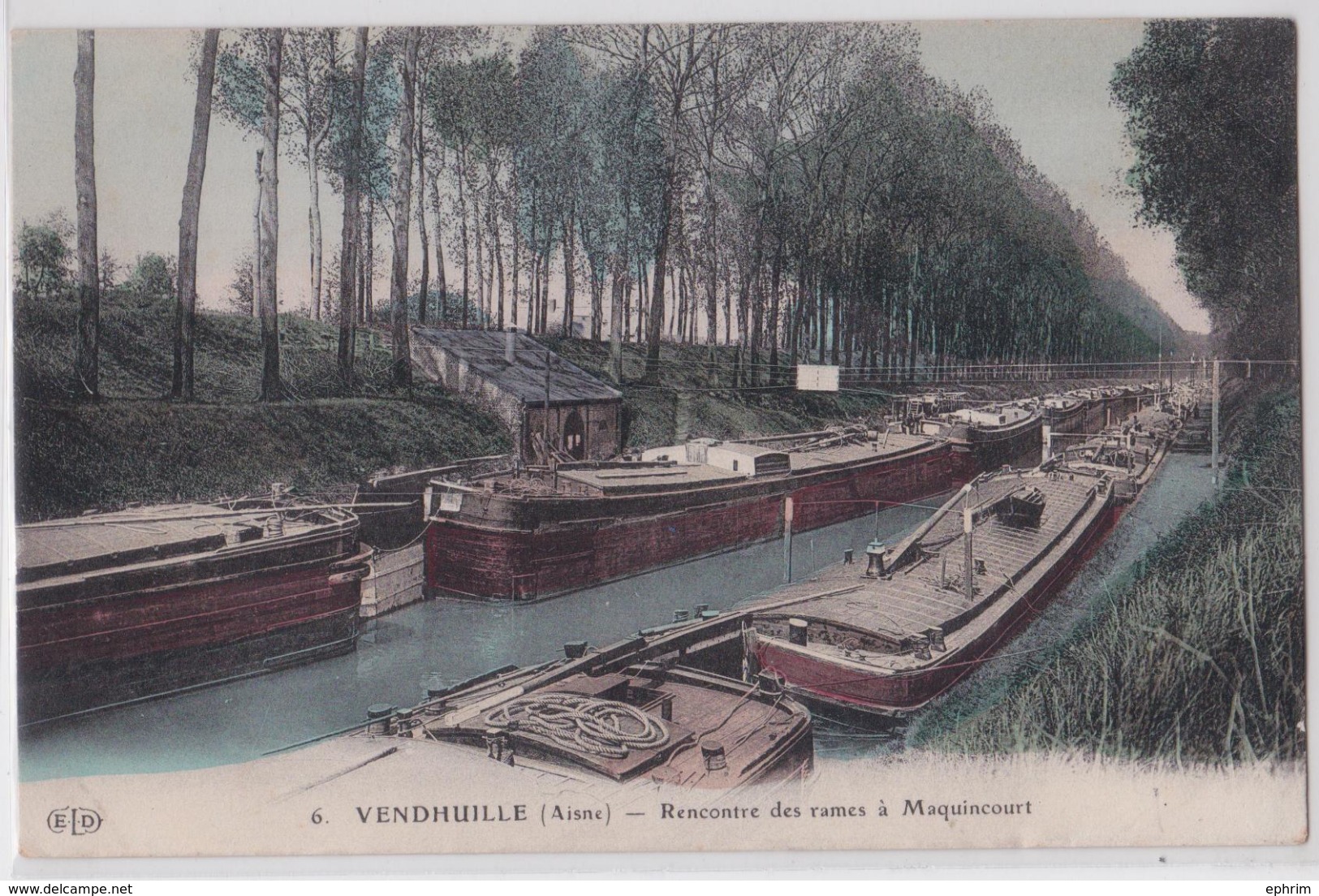 VENDHUILE (Aisne) - Rencontre Des Rames à Macquincourt - Péniche - Batellerie - Autres & Non Classés