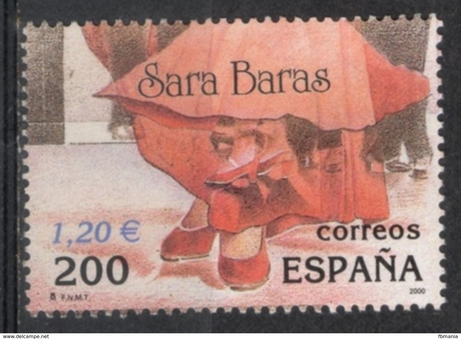 Spagna Spain 2000 - Mostra Filatelica Internazionale International Philatelic Exibition Sara Baras Usato Used - Danza