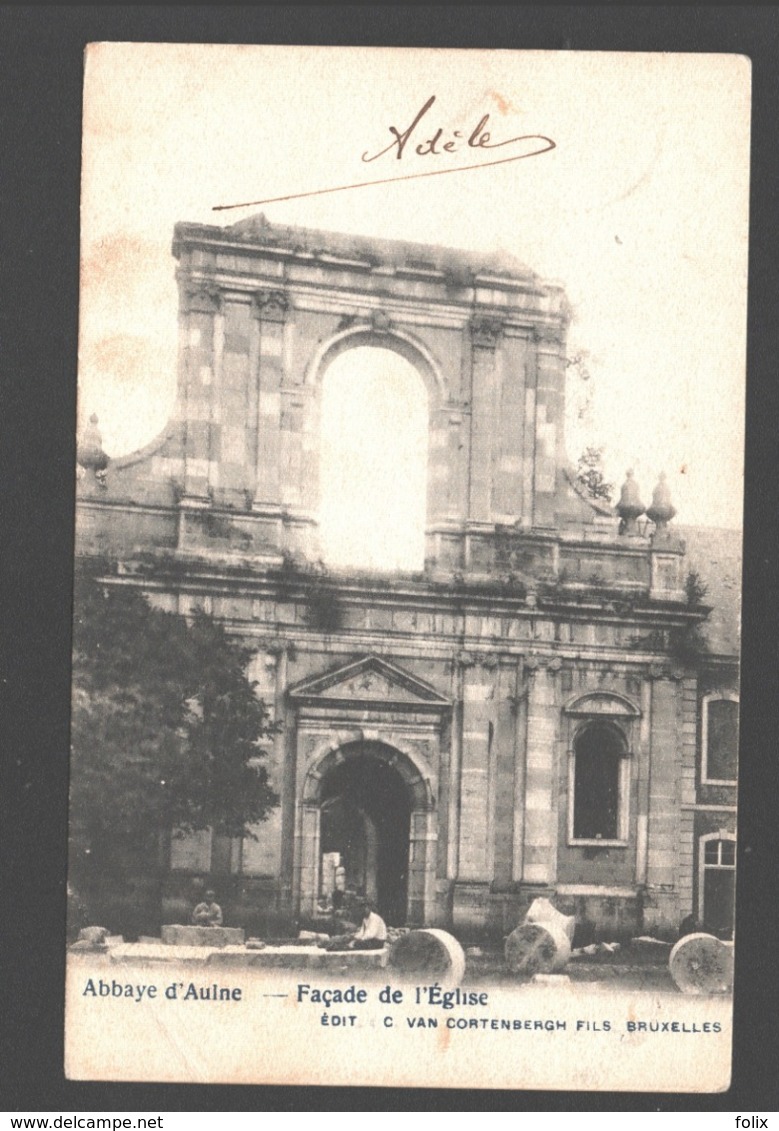 Thuin - Abbaye D'Aulne - Façade De L'Eglise - 1906 - Thuin