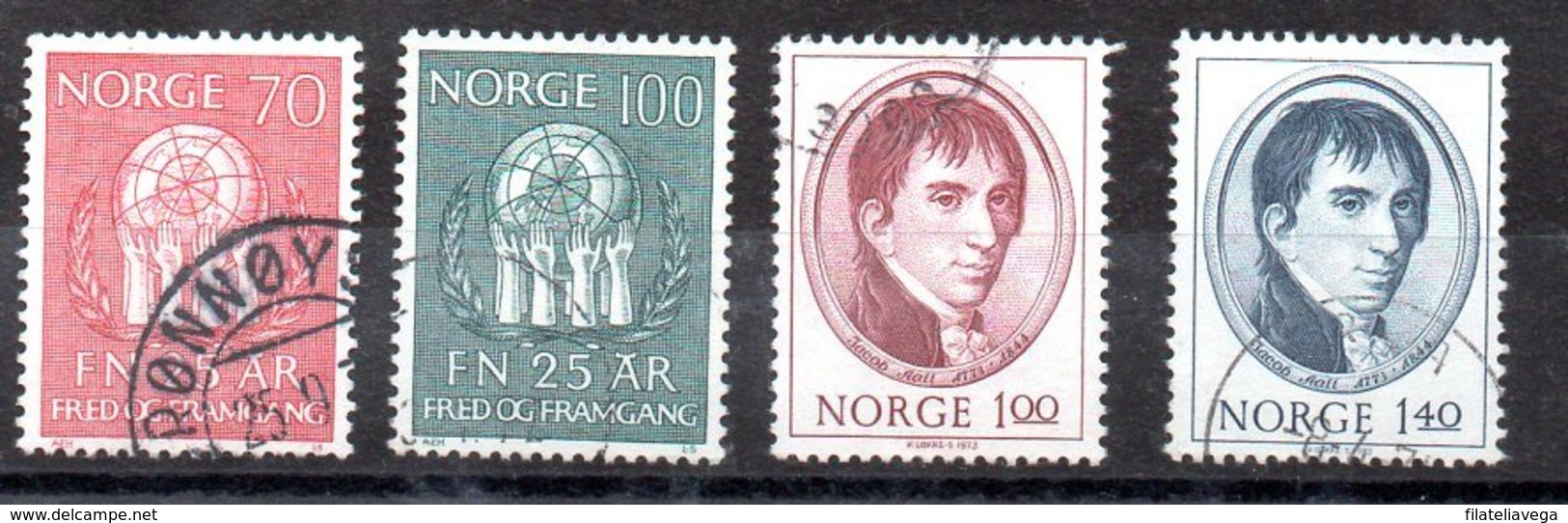 Noruega Serie Nº Yvert 567/68+622/23 O - Nuevos