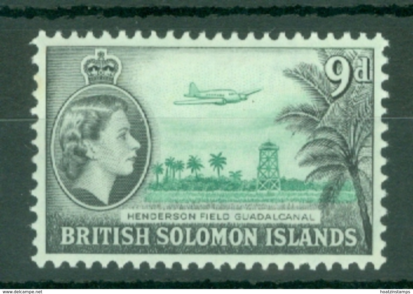 British Solomon Is: 1963/65   QE II - Pictorial   SG108   9d   [Wmk: Block CA]    MH - British Solomon Islands (...-1978)