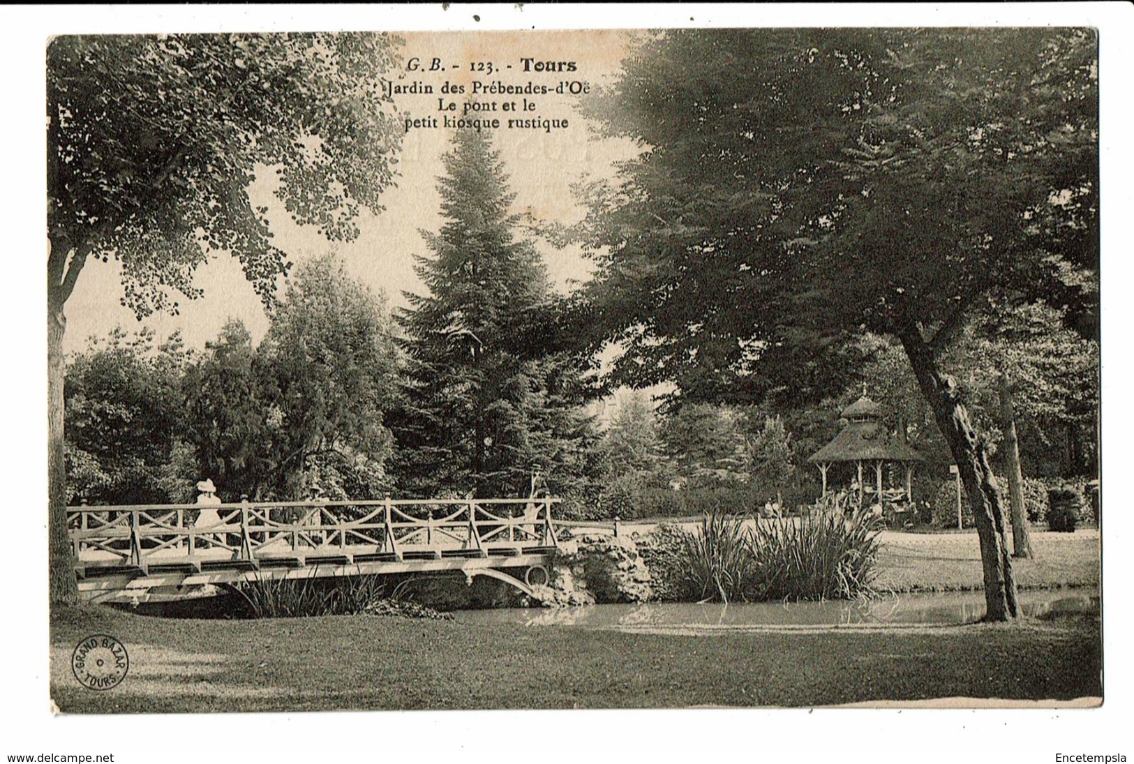 CPA-Carte Postale France - Tours- Jardin Des Prébendes D'Oè- VM6851 - Tours