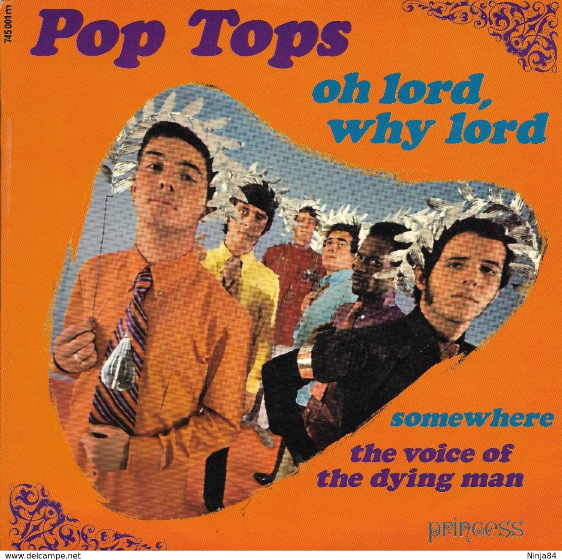 EP 45 RPM (7")  Pop Tops  "  Oh Lord, Why Lord  " - Soul - R&B