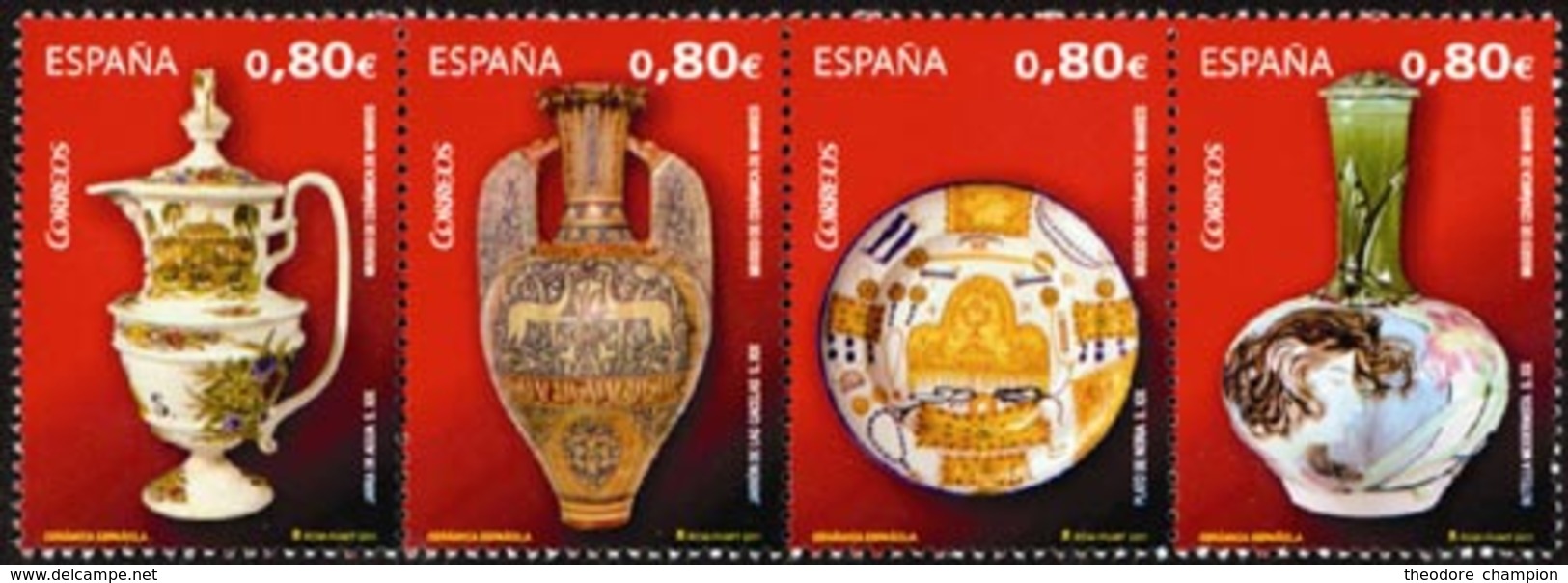 ESPAGNE Céramiques Espagnoles 4v 2011 Neuf ** MNH - Neufs