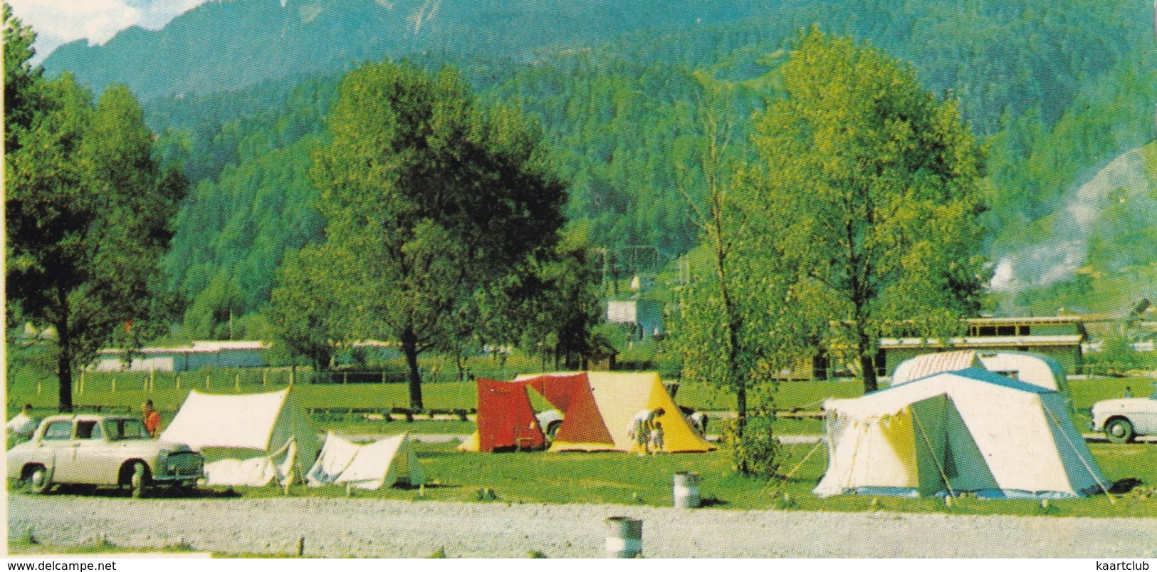 Horw B. Luzern: PEUGEOT 403, 203, HILLMAN MINX IV '49, TENTES - TCS CAMPING PLATZ - (Suisse/Schweiz) - Passenger Cars