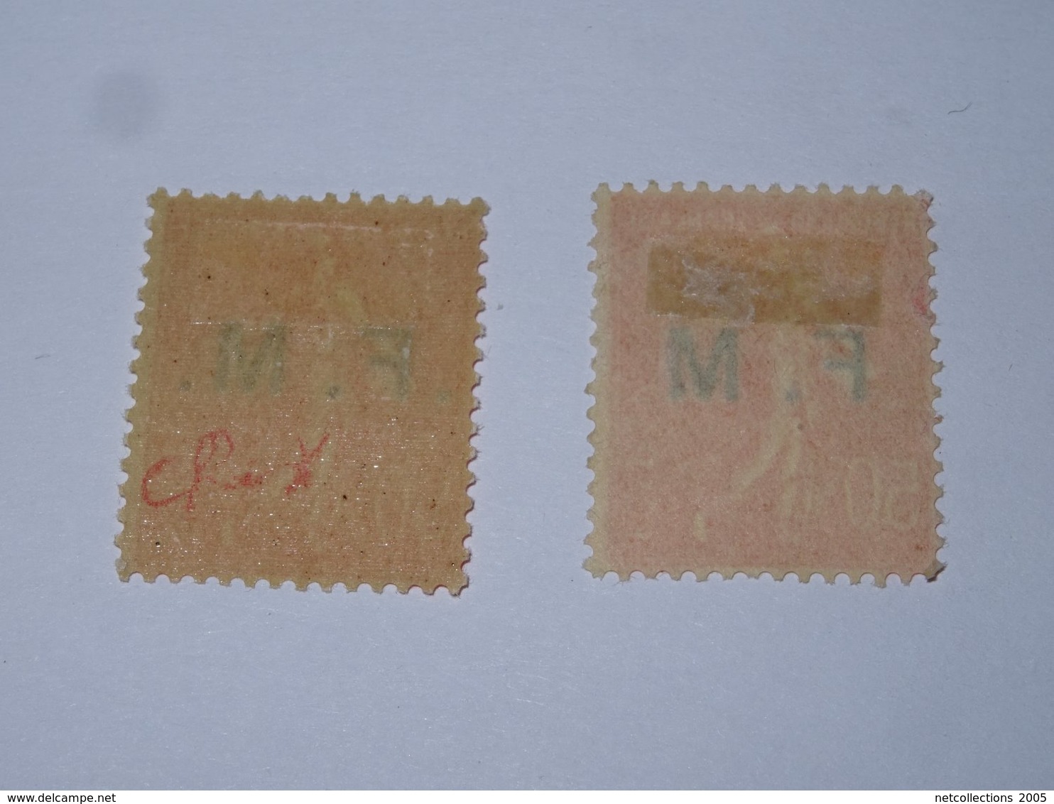 TIMBRE DE FRANCE Franchise Militaire Type Semeuse N°6 A & N°6 B Variété Timbre Avec Charnière - FRENCH STAMPS (A.F) - Neufs