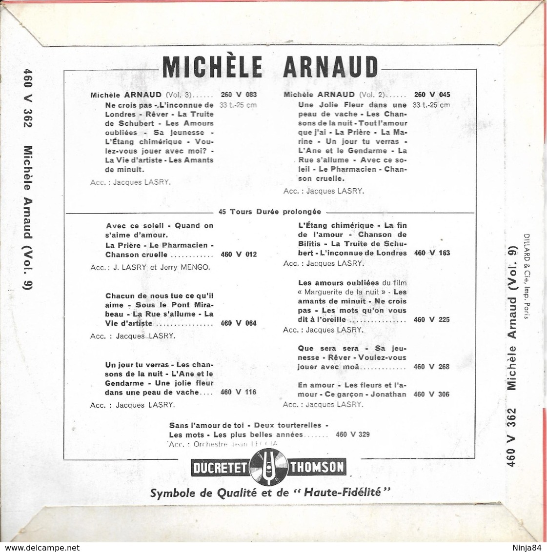 EP 45 RPM (7")  Michèle Arnaud  "  Zon Zon  " - Other - French Music